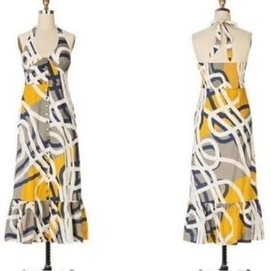 Maeve “Soft Geometry” halter dress, size 6